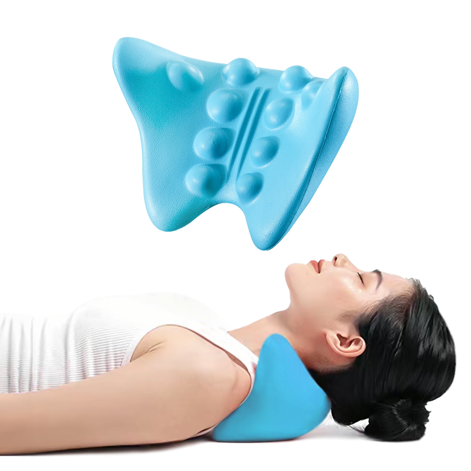 Cervical Traction Neck Butterfly Pillow for Pain Relief and Spinal Adjustment Chiropractic