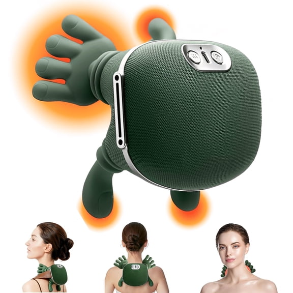 Cerviflex 4D Wireless Massager–Shiatsu Deep Tissue Relief With Heat,Portable Shiatsu Neck And Back Massager,Bionic Siaasoo Neck Massager For Pain Relief,Therapexa Neck & Shoulder Massager