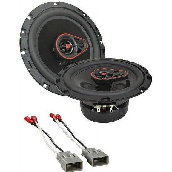 Cerwin Vega 3Way Coaxial Speakers 6.5" 340 Watts + Harness 72-7800 For Honda