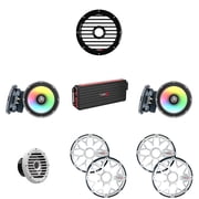Cerwin Vega Marine 5 Channel Amplifier with 2 Pair RPM Stroker 6.5" Black/Stainless and RPM Black 10" Subwoofer