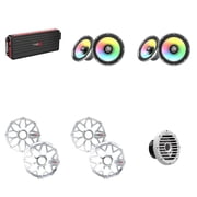 Cerwin Vega Marine 5 Channel Amplifier with 2 Pair RPM Stroker 8" White/Stainless and RPM White 10" Subwoofer