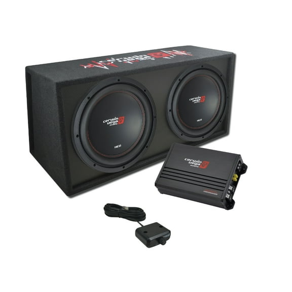 Cerwin-Vega Basskit 2x12" Vented Enclosure with XED3001D Amplifier