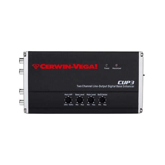 Cerwin Vega Cerwin-Vega CVP3 2 Channel Line Output Converter with Crossover, Digital Bass Enhancer for Car Audio