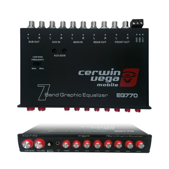 Cerwin-Vega EQ-770<br/> 7-Band Graphic EQ with Parametric E Auxiliary Input