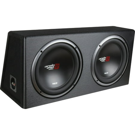 Cerwin-Vega Mobile XE10DV XED Series Dual 10-Inch Subwoofers in Loaded Enclosure