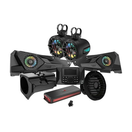 2014+ RZR XP Complete Audio Kit with 6 Ch Digital Amplifier, CMR3 Media Audio Player
