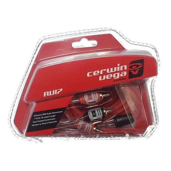 2-Channel Dual Twisted RCA cable w/dual molded ends (17ft) - RV17