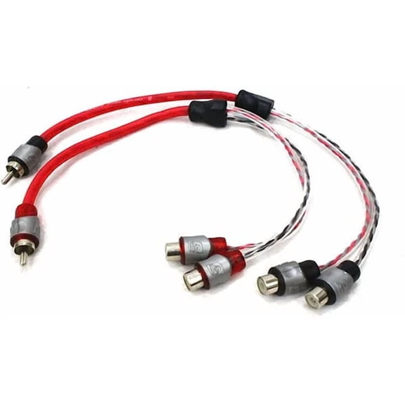 Vega Series - 1 Male To 2 Female RCA Y Splitter (Pair) - RVY2F