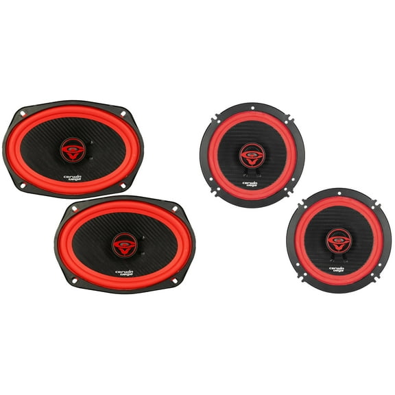 Cerwin Vega Speaker Bundle V65 & V69 6.5" Coaxial Speaker Set & 6X9" Coaxial Speaker Set