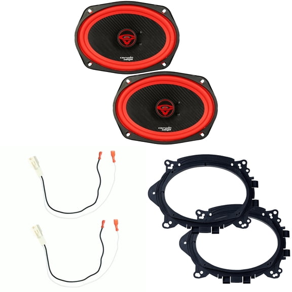 Cerwin Vega Speakers 6X9 inch for Toyota Corolla 2014-2019 Upgrade Kit - Pair of Vega Series with Adapters and Harness, Car Audio Rear Deck Speaker 2-Way V69