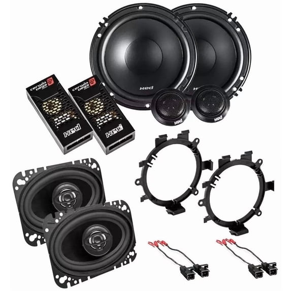 Cerwin Vega XED650C 61/2" component & XED46 4X6" Coaxial Fit 1995-2006 Silverado