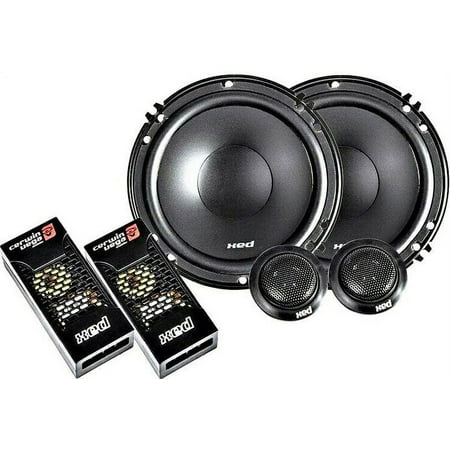 Cerwin Vega XED650C XED Series 6.5" 2-Way Component Car Speakers, 300W Peak, 30W RMS, Polypropylene Cone, Pair