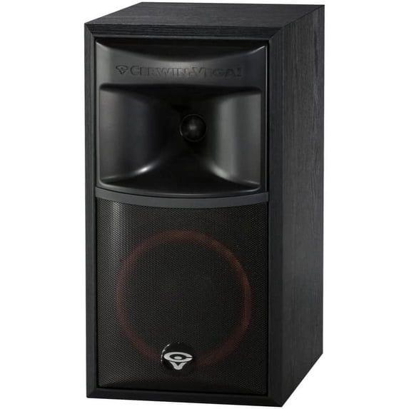 Cerwin-Vega XLS-6 2-Way Home Audio Bookshelf Speaker (Each, Black)
