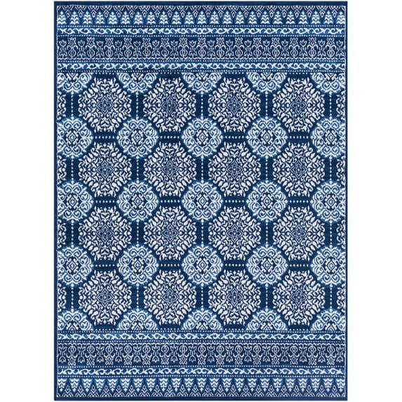 Cesar CEG-2341 5'3" x 7' Rug in Bright Blue/Navy