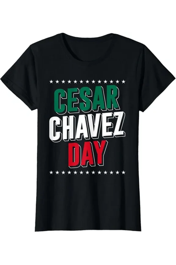 Cesar Chavez Mexico Unity Mexican Worker Ladies' Crewneck T-Shirt