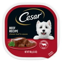 Cesar Classic Loaf In Sauce Beef Recipe Wet Dog Food, 3.5 Oz Tray