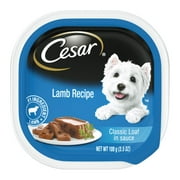 Cesar Classic Loaf in Sauce Adult Wet Dog Food Lamb, 3.5 oz
