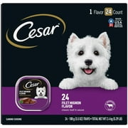 Cesar Classic Loaf in Sauce Filet Mignon Wet Dog Food, 3.5 oz Trays (24 Pack)