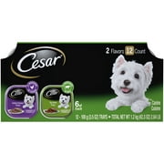 Cesar Classic Loaf in Sauce Wet Dog Food Variety Pack, 3.5 oz Trays (12 Pack)