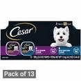 thumbnail image 1 of Cesar Filets in Gravy Adult Wet Dog Food Variety Pack, Filet Mignon and New York Strip Flavors, 3.5 oz. Easy Peel Trays, Variety Pack, 12 Count (Pack of 13), 1 of 8