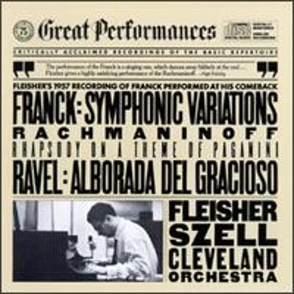 Pre-Owned Cesar Franck: Symphonic Variations; Sergey Rachmaninoff: Rhapsody on a Theme of Paganini; Ravel: (CD 0074643781220) by Leon Fleisher (piano), Cleveland Orchestra, George Szell (conductor)