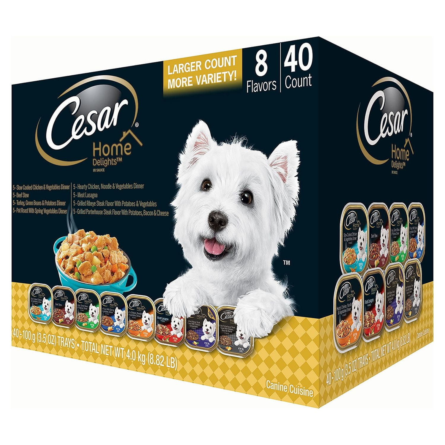 Cesar dog hotsell food 40 pack