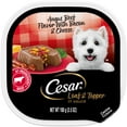 thumbnail image 1 of Cesar Loaf And Topper Angus Beef With Bacon And Cheese Wet Dog Food, 3.5 Oz Tray, 1 of 15