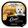 thumbnail image 1 of Cesar Loaf And Topper In Sauce Ham And Egg Wet Dog Food, 3.5 Oz Tray, 1 of 13