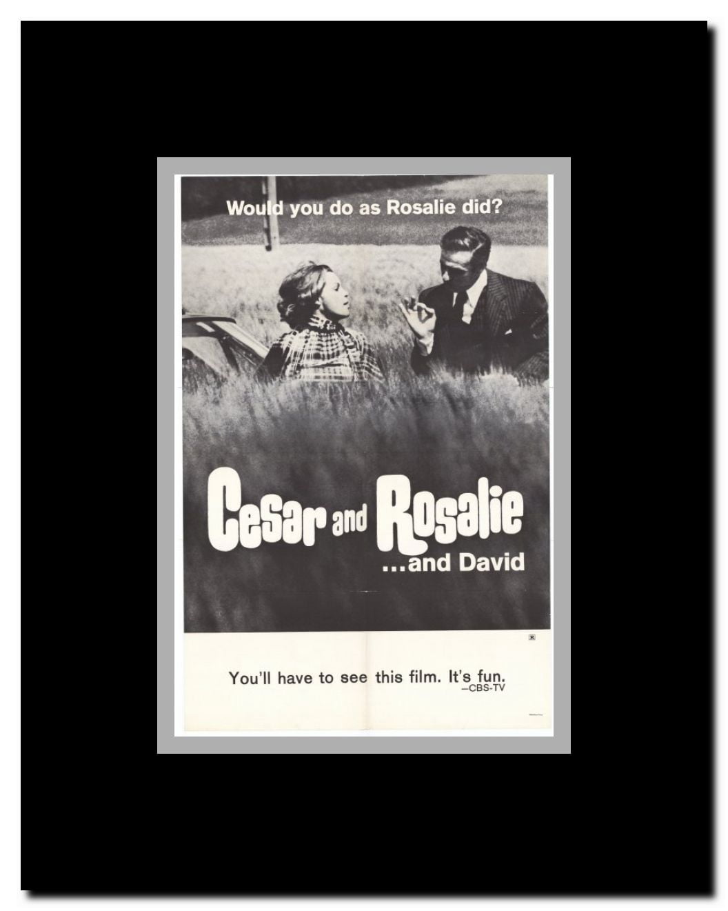 Cesar & Rosalie Framed Movie Poster