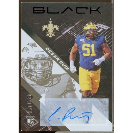 Cesar Ruiz/199 Rookie Card 2020 Panini Black Rookie Autographs #199
