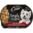 thumbnail image 1 of Cesar Simply Crafted Beef, Chicken, Purple Potatoes, Peas And Carrots Wet Dog Food, 1.3 Oz Tub, 1 of 11