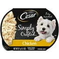 thumbnail image 1 of Cesar Simply Crafted Chicken Wet Dog Food, 1.3 Oz Tub, 1 of 13