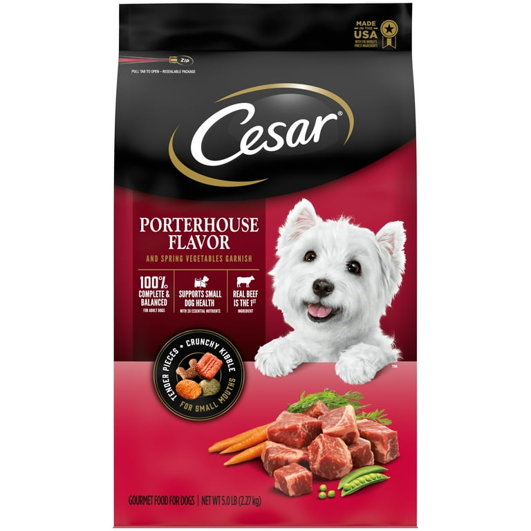 Cesar dog food type of dog sales