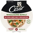 thumbnail image 1 of Cesar Wholesome Bowls Beef, Chicken, Carrot, Barley, Green Bean Recipe Wet Dog Food, 3 oz Bowl, 1 of 10