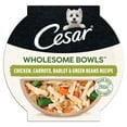 thumbnail image 1 of Cesar Wholesome Bowls Chicken, Carrots, Barley, & Green Bean Recipe Adult Wet Dog Food, 3 oz Bowl, 1 of 11