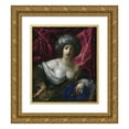 thumbnail image 1 of Cesare Dandini 15x17 Gold Ornate Wood Frame and Double Matted Museum Art Print Titled - Woman Portrayed as the Goddess Diana (1639), 1 of 4