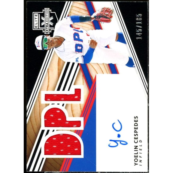 Cespedes 2020 Elite Extra Edition Dominican Pros League Material Signatures #yc