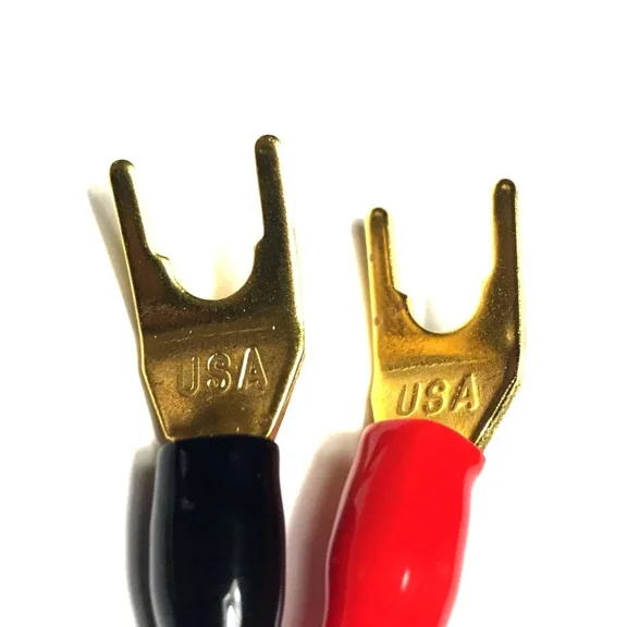 Cess Y Plug - Speaker Cable Barrier Spade Fork Jack Plug Connector (10