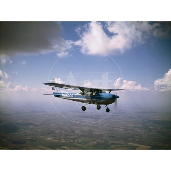 Cessna 182 Flying, Unframed Photographic Print Wall Art Sold by Art.Com