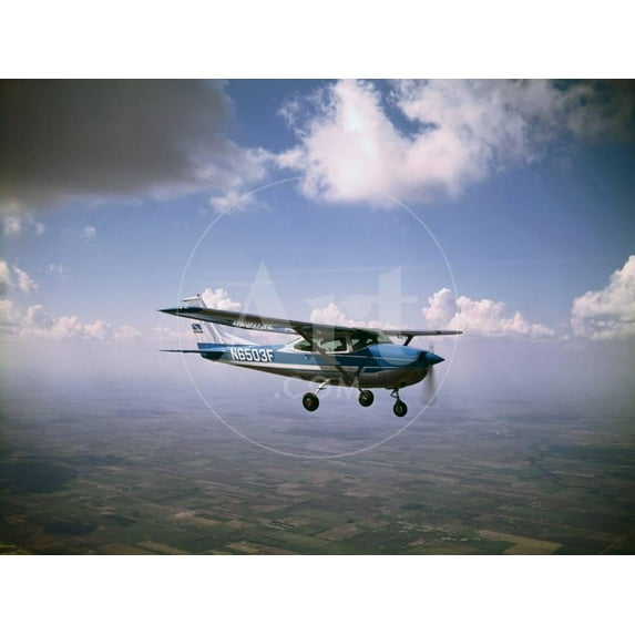 Cessna 182 Flying, Unframed Photographic Print Wall Art Sold by Art.Com