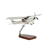 Cessna  182 Skylane White Large Mahogany Model