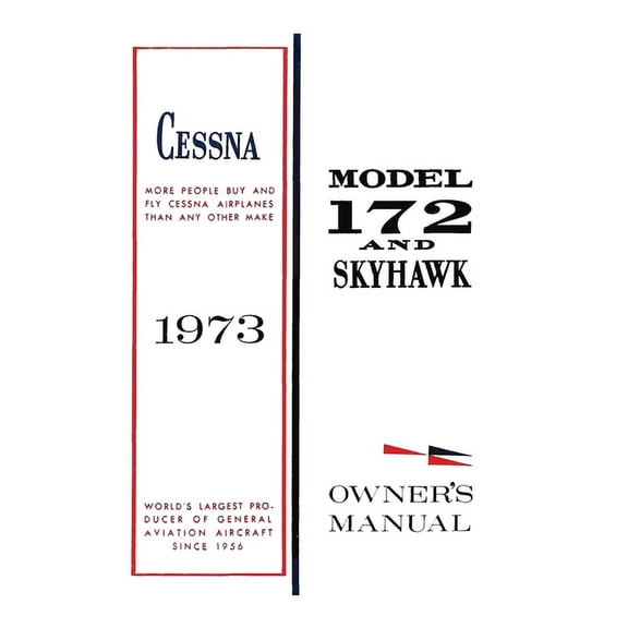 Cessna 1973 Model 172 and Skyhawk Owner's Manual, (Paperback)