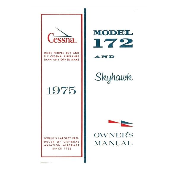Cessna 1975 Model 172 and Skyhawk Owner's Manual, (Paperback)