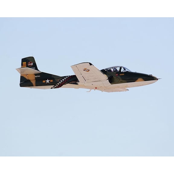 Cessna A-37 Dragonfly Aircraft Style - A - 20x30 Inch Laminated Aviation Poster - Stunning Detail and Bold Colors
