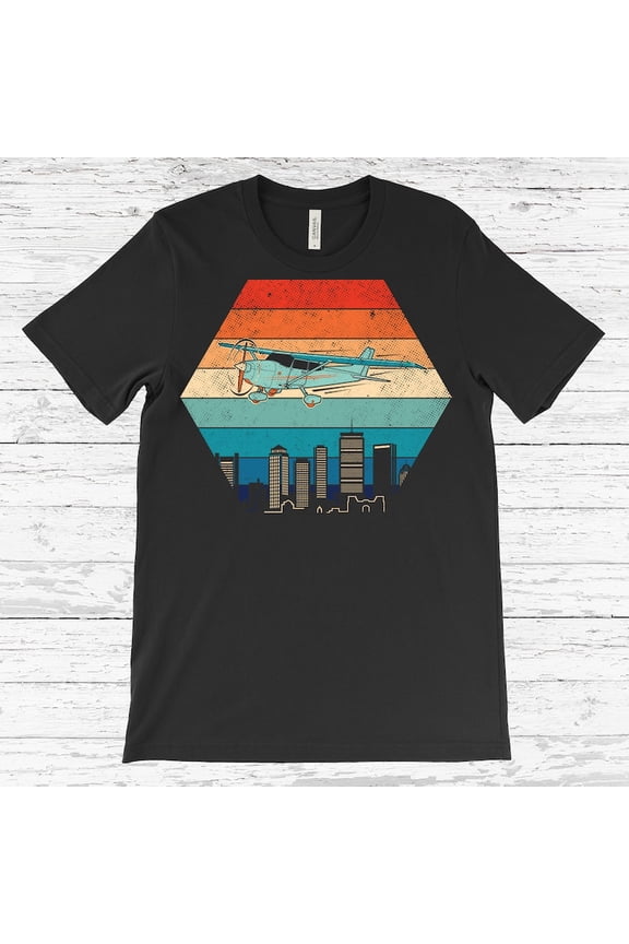 Cessna Skyhawk 172 T-shirt, Vintage Aviation Pilot Shirt, Flying Airline School Gift for Aviators