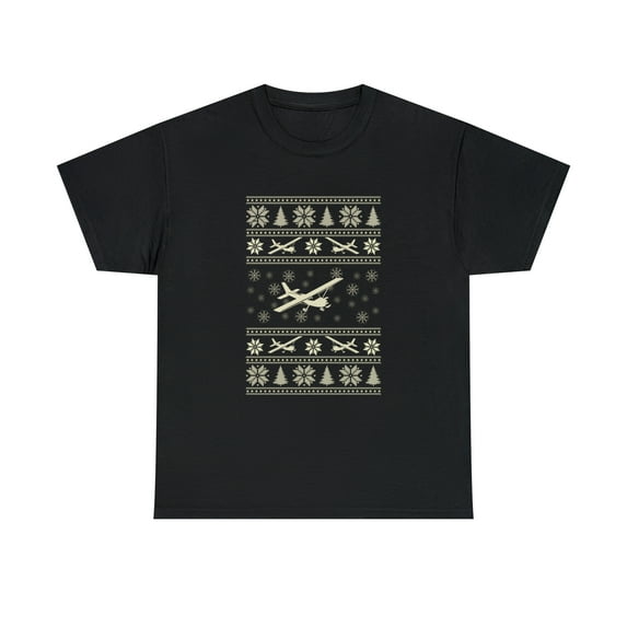 Cessna Ugly Christmas Pilot T-Shirt