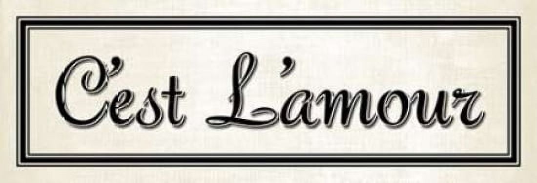 Cest L amour Canvas Art - N Harbick (12 x 36)