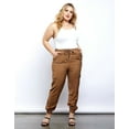 thumbnail image 1 of Cest Toi PA6017 Womens Plus Size Tencel Curvy Casual Joggers Cargo Pants 1X2X 3X, 1 of 4