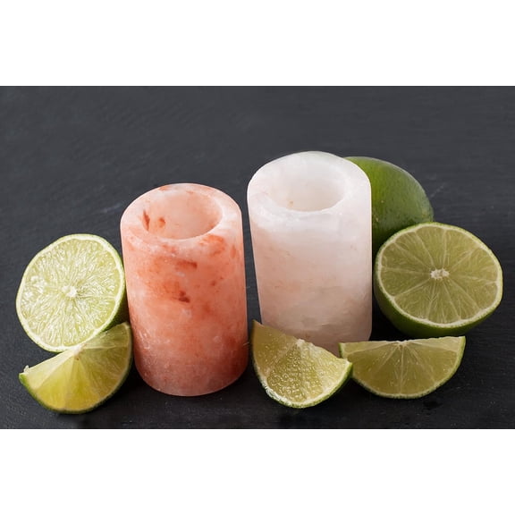 Cestari Kitchen Himalayan Pink Salt Tequila Shot Glass Set of 2