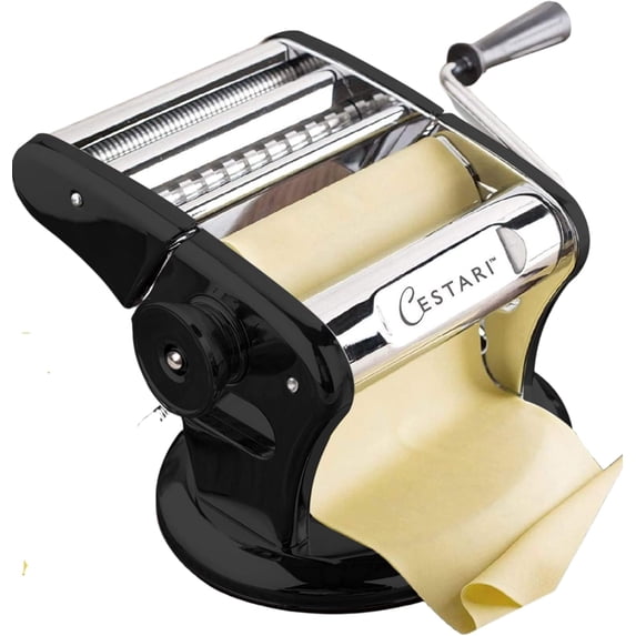 Cestari Kitchen Stainless Steel Pasta Maker with 150 mm Roller and Patented Suction Base